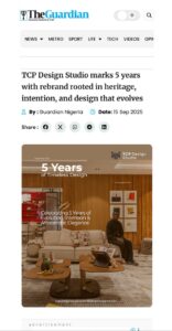 TCP Design Studio Marks 5 Years With a Rebrand Rooted in Heritage, Intention and Design That Evolv